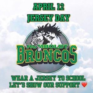 Jersey Day to Support the Humboldt Broncos